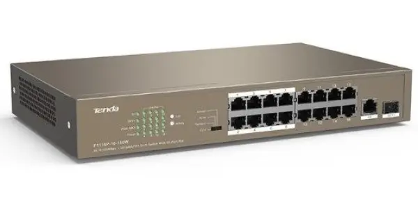 Tenda TEF1118P-16-150W LAN 16-Port 10/100M + 1 Gigabit SFP Slots Switch