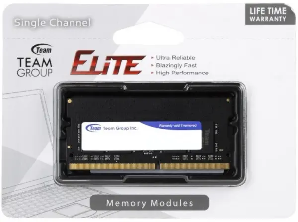 TeamGroup * DDR4 TEAM ELITE SO-DIMM 4GB 2400MHz 1,2V 16-16-16-39 TED44G2400C16-S01 1749 (FO)