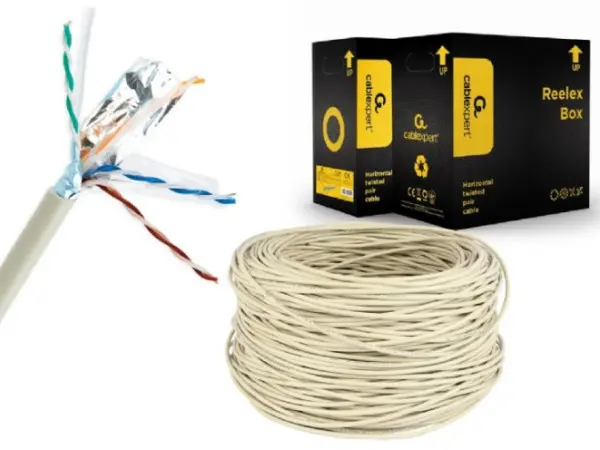 FPC-6004-SOL Gembird FTP cat.6 Indoor solid CCA kotur 305m