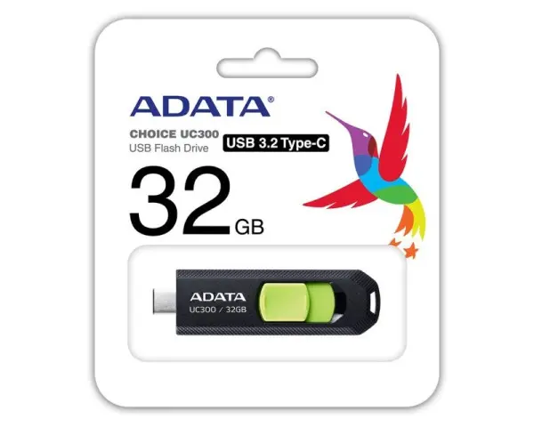 A-DATA 32GB 3.2 ACHO-UC300-32G-RBKGN crno-zeleni