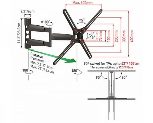 BARKAN BM343LP LCD TV zidni nosač do 65''