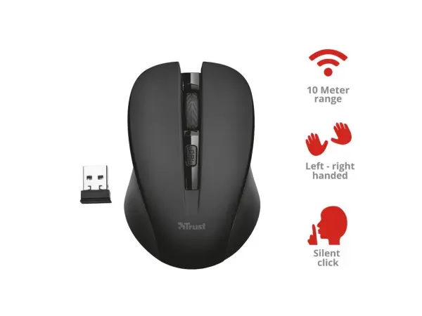 Miš TRUST Mydo Silent Clickbežicnicrna' ( '21869' ) 