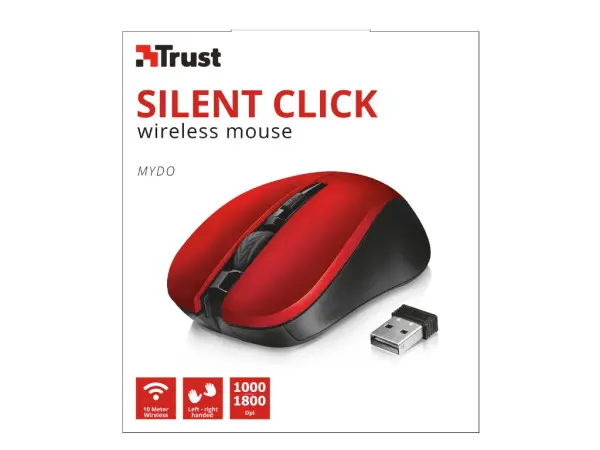 Miš TRUST Mydo Silent Clickbežicnicrvena' ( '21871' ) 