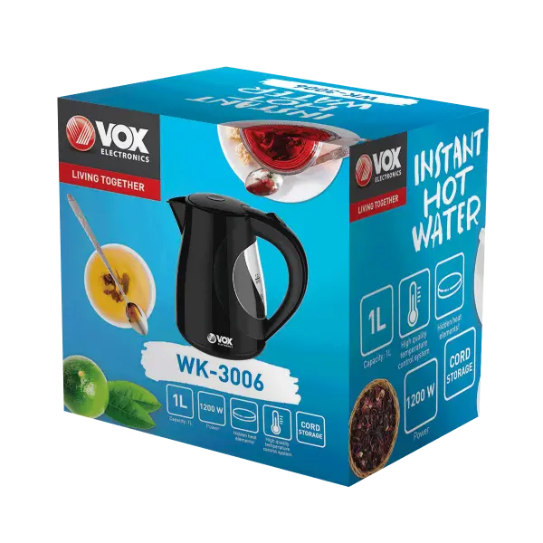 Kuvalo za vodu Vox WK 3006 zapremina 1lsnaga 1200W