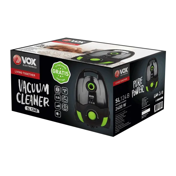 VOX- Usisivac SL 124 Crni