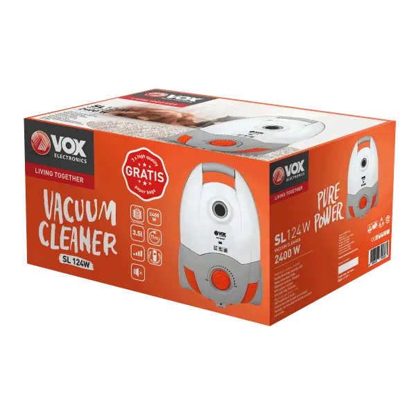 VOX- Usisivac SL 124 Belo Narandzasti