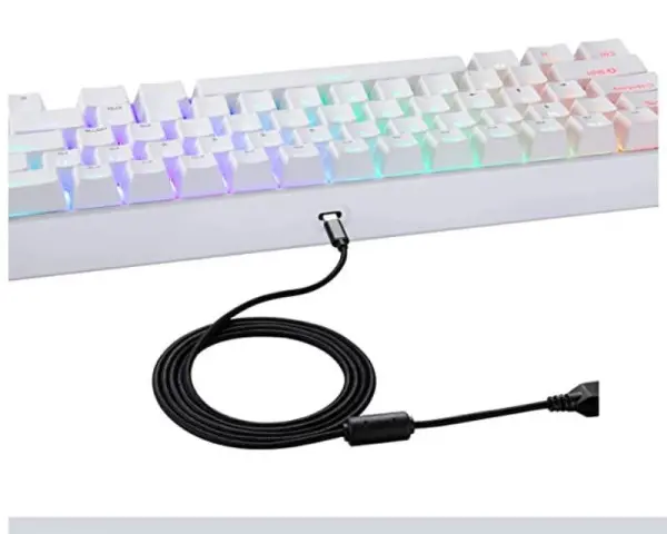MOTOSPEED CK67 RGB mehanička tastatura bela - crveni prekidač
