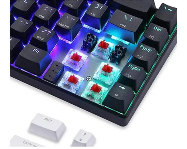 MOTOSPEED CK67 RGB mehanička tastatura crna - crveni prekidač