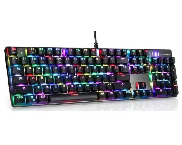 MOTOSPEED CK104 RGB mehanička crna tastatura braon prekidač