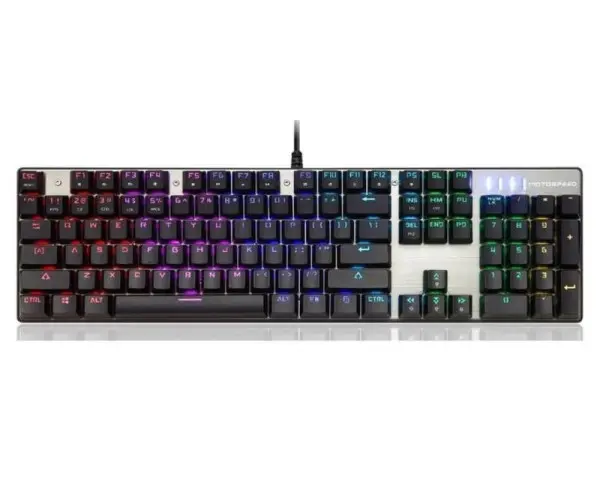 MOTOSPEED CK104 RGB mehanička crna tastatura braon prekidač