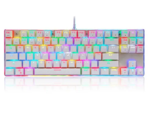 MOTOSPEED K87S bela mehanička tastatura crveni prekidač