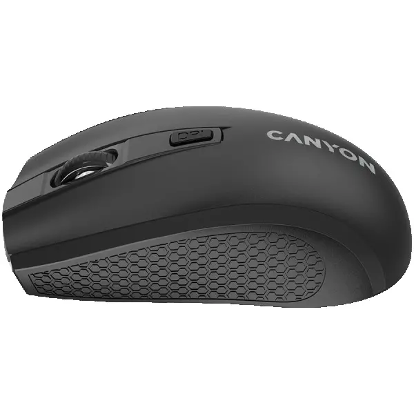 2.4Ghz wireless mice, 6 buttons, DPI 80012001600, with 1 AA battery ,size 110*60*37mm,58g,black ( CNE-CMSW07B ) 