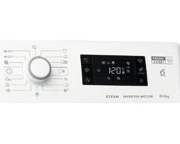 WHIRLPOOL FWDG 861483E WV EU N mašina za pranje i sušenje veša