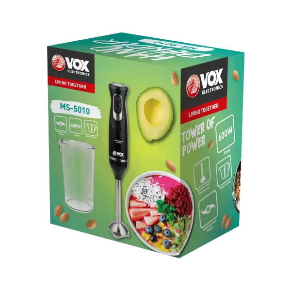 Štapni mikser Vox MS5010 snaga 600W crni