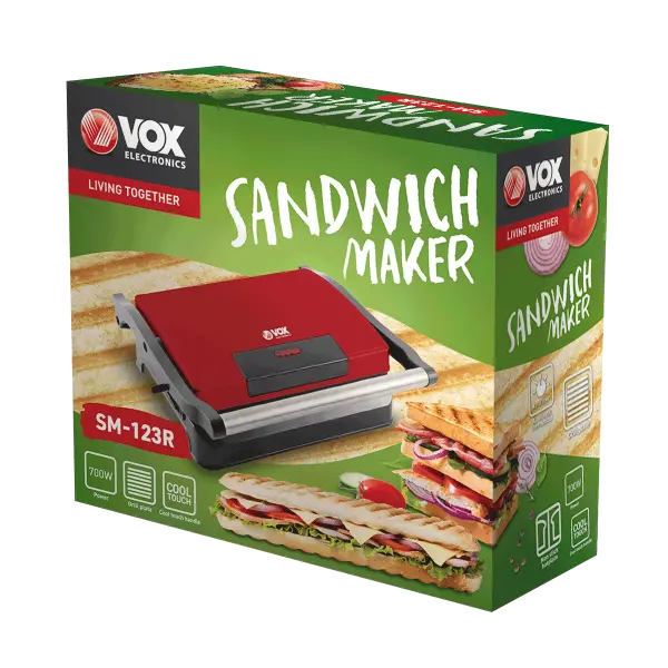 Aparat za sendviče Vox SM 123R  snaga 700W