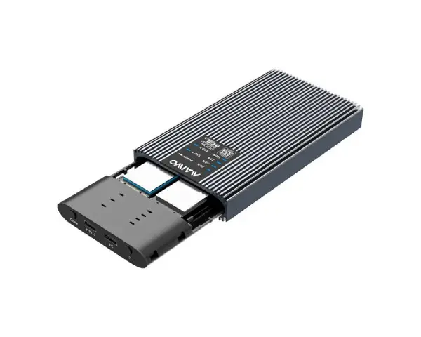 MAIWO Externo dual klon Kućište USB-C na 2 x M.2  NVMeSATA SSD, K2022CL