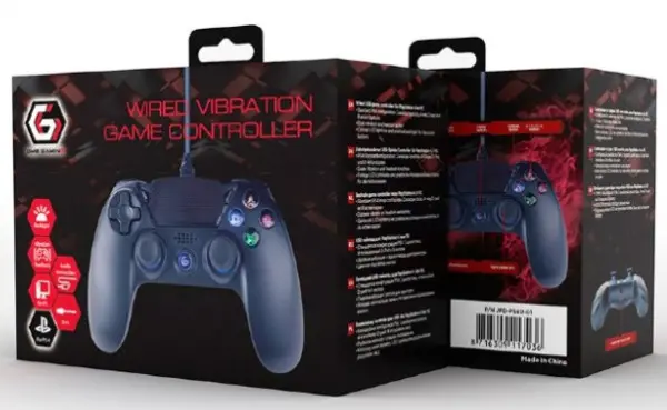 JPD-PS4U-01Gembird USB 2.0 analog vibration gamepad, PlayStation 4 / PC, 3m black