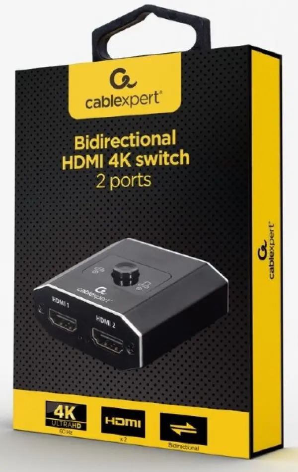 DSW-HDMI-21 Gembird Bidirectional HDMI 4K SWITCH, 2ports