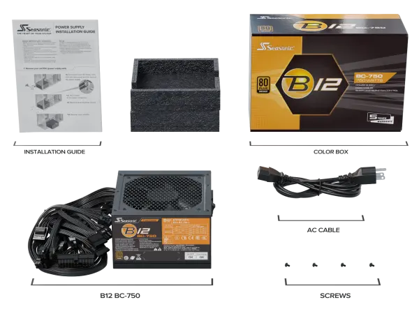 Napajanje 750W Seasonic B12 BC Series, B12-BC-750