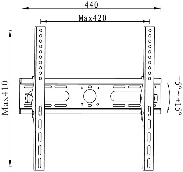 Nosač za TV podesivi OLIMP-414 25''-55''
