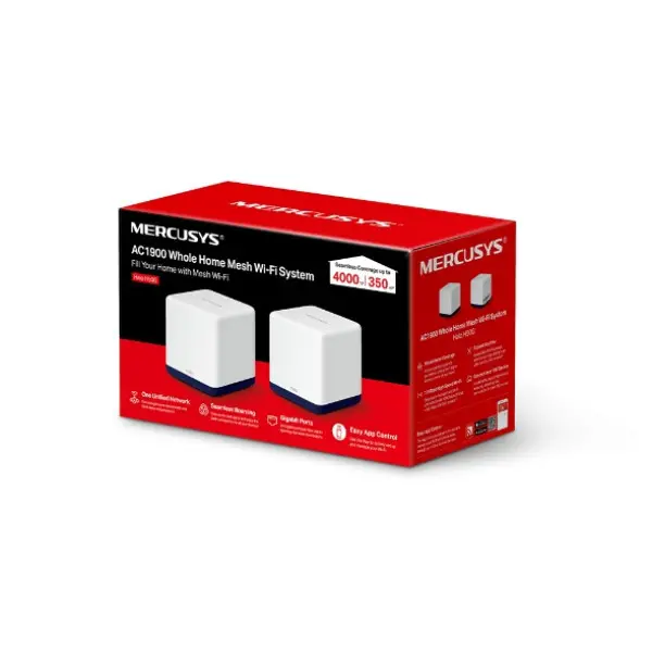 LAN Mesh Router Mercusys Halo H50G Wi-Fi 1900Mbps 2-pack