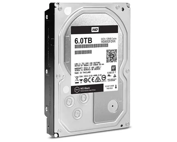 WD 6TB 3.5'' SATA III 128MB 7.200rpm WD6004FZWX Black