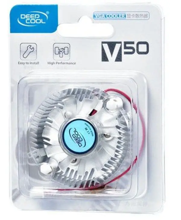 x-DeepCool V50 VGA kuler with 55mm mounting holes 50mm.Fan 3400rpm 7.25CFM 20dB
