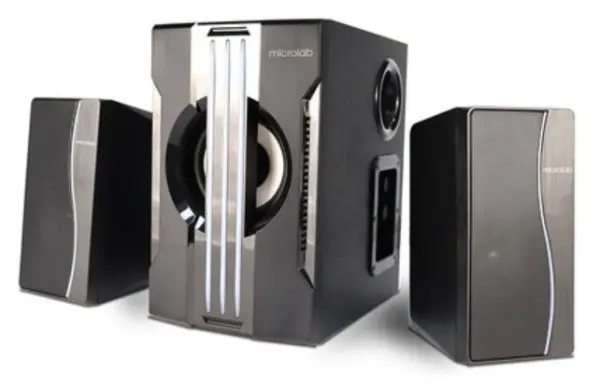 Microlab G200BT Aktivni zvucnici 2.1 25W (15W, 2x5W) 3,5mm, SD, USB, FM, Bluetooth, daljinski, LED