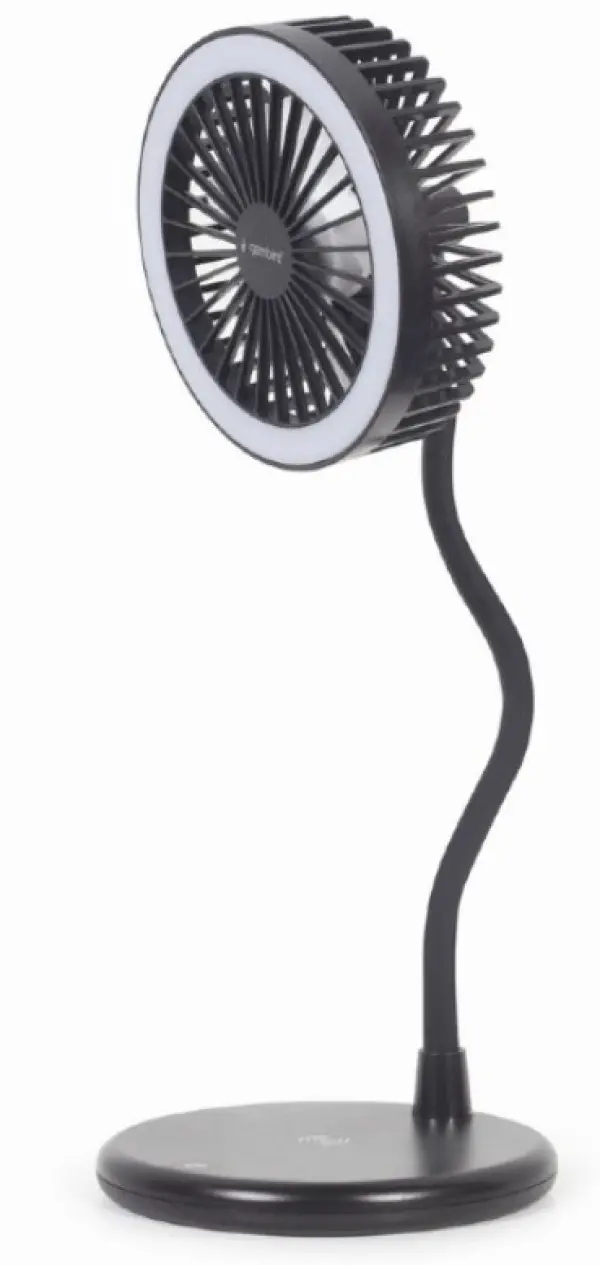 TA-WPC10-LEDFAN-01 Gembird Desktop ventilator sa lampom i bezicim punjacem