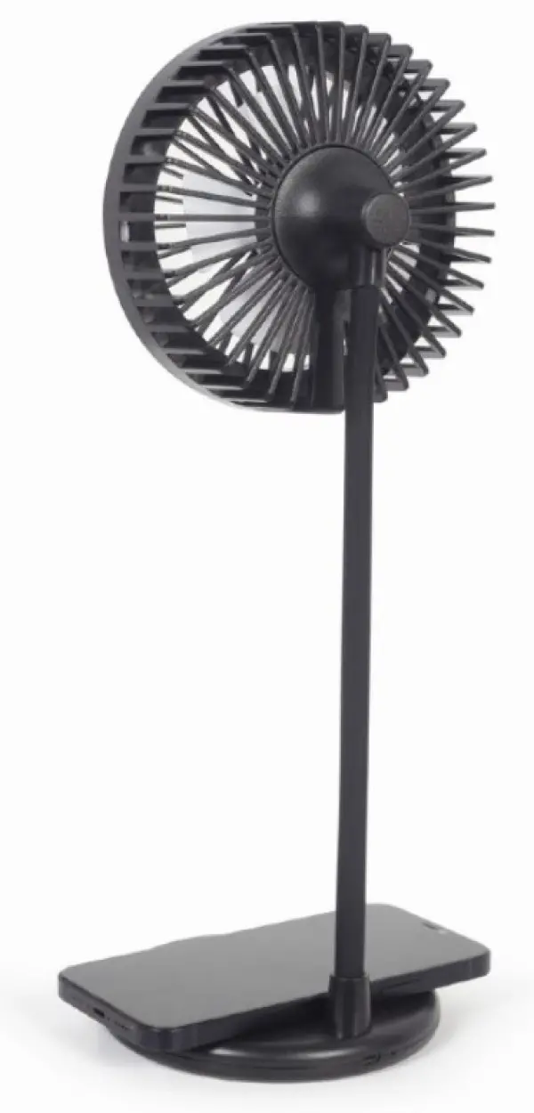 TA-WPC10-LEDFAN-01 Gembird Desktop ventilator sa lampom i bezicim punjacem