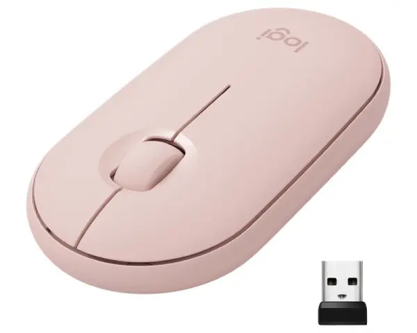 LOGITECH Pebble M350 Wireless Roze miš