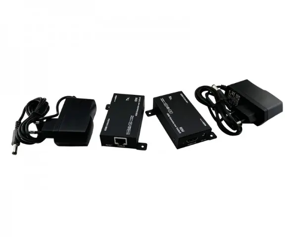 E-GREEN Adapter-Konvertor HDMI extender - RJ 45 cat5e6, 60m