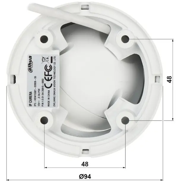 Kamera Dahua IP-HDW1530T-0280B-S6 5 megapiksela 2.8mm ip kamera