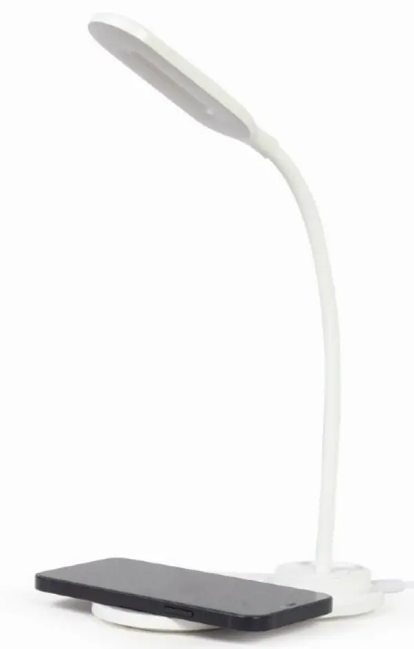 TA-WPC10-LED-01-MX White Gembird LED Stona lampa + QI bezicni punjac max10W