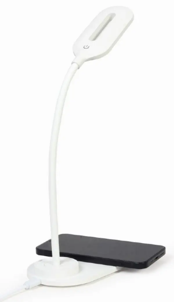 TA-WPC10-LED-01-MX White Gembird LED Stona lampa + QI bezicni punjac max10W
