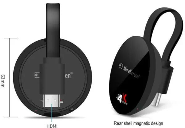 GMB-MiraScreen-4K ** Gembird MIRACAST DLNA & airplay HDMI WiFI Dongle TV adapter, 1080p sent v(1759)