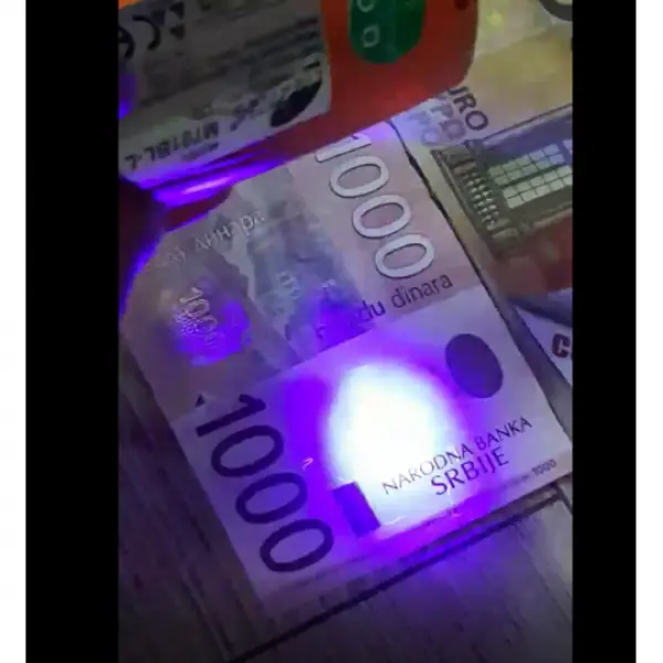 M701BL-L LED punjiva prenosna lampa 1W, money check, USB 5V punjenje