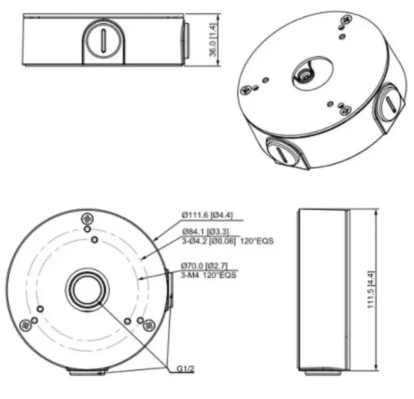 Dahua nosac PFA13G Dozna PH111,636,0 mm