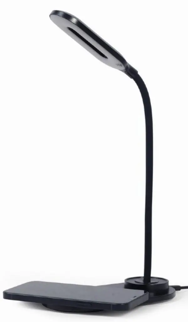 TA-WPC10-LED-01-MX Black Gembird LED Stona lampa + QI bezicni punjac max10W