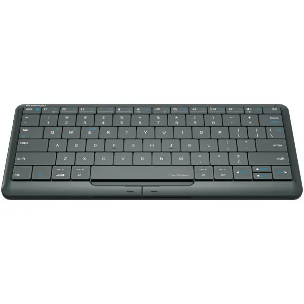 Prestigio Click&Touch 2, wireless multimedia smart keyboard with touchpad embedded into keys, auto-switch between keyboard and touchpad mod