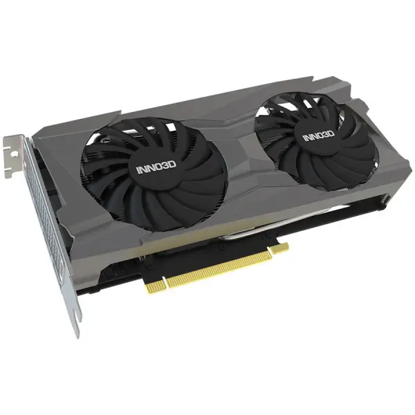 INNO3D NVIDIA Video Card RTX 3050 Twin X2 8GB GDDR6 128 bit, 1777 MHz  14 Gbps, 3x DP, 1x HDMI, 2 fan, 2 slot ( N30502-08D6-1190VA42 ) 