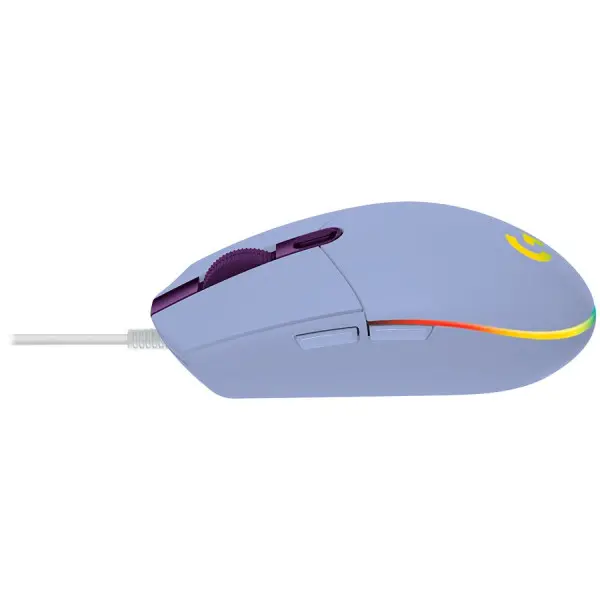 LOGITECH G203 LIGHTSYNC Corded Gaming Mouse - LILAC - USB ( 910-005853 ) 