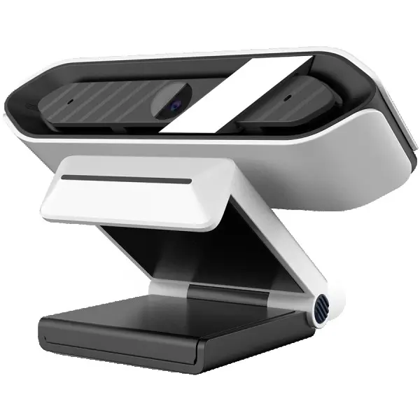 LORGAR Streaming Camera,2K 1080P60fps, 13'',4Mega CMOS Image Sensor, Auto Focus, Built-in high sensivity low noise cancelling Microphone,whi