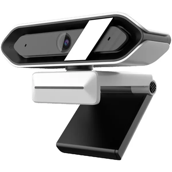 LORGAR Streaming Camera,2K 1080P60fps, 13'',4Mega CMOS Image Sensor, Auto Focus, Built-in high sensivity low noise cancelling Microphone,whi