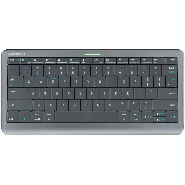 Click&Touch, wireless multimedia keyboard for Smart-TV with touchpad embedded into keys, auto-switch between keyboard and touchpad, connect