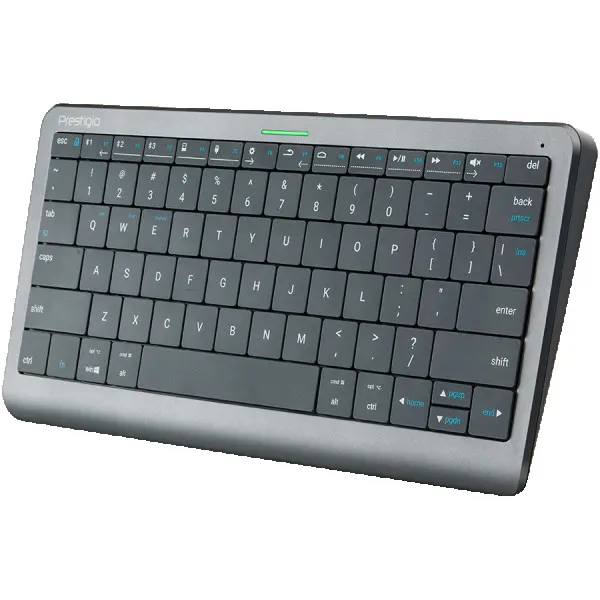 Click&Touch, wireless multimedia keyboard for Smart-TV with touchpad embedded into keys, auto-switch between keyboard and touchpad, connect