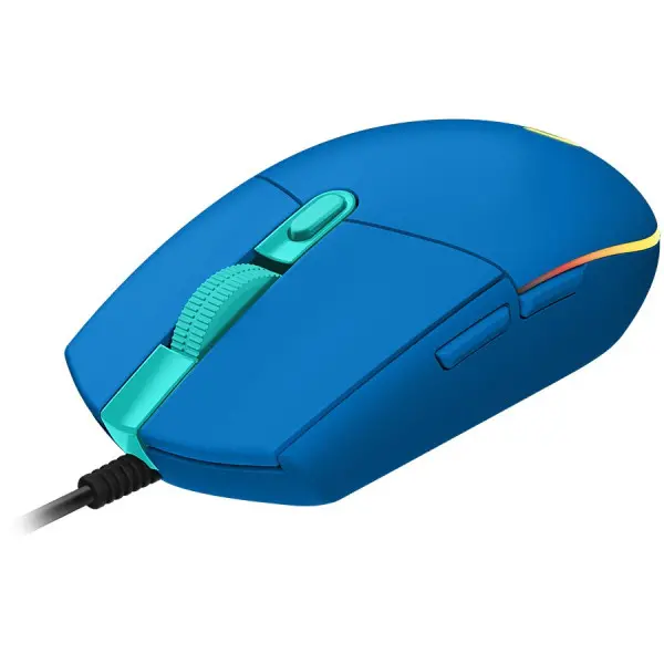 LOGITECH G203 LIGHTSYNC Corded Gaming Mouse - BLUE - USB ( 910-005798 ) 