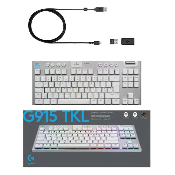 G915 TKL Lightspeed Wireless RGB - GL Tactile White