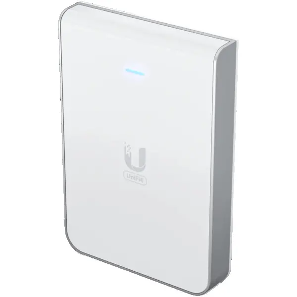UniFi6 In-Wall. Wall-mounted WiFi 6 access point with a built-in PoE switch. ( U6-IW ) 