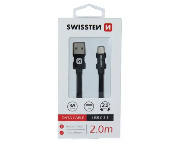 SWISSTEN USB na USB-C kabl 2.0 m  (Crna)